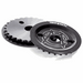 Black Demolition Sprocket Guard Markit V2 made of 3D CNC 7075 aluminum with 24mm bore and crank bolt holes for durable sprocket protection