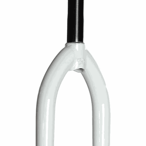 DEMOLITION KRISFOX FORK white 100% heat-treated CRMO tapered legs with Kris Fox Signature Heretics design for 2.4+ tires