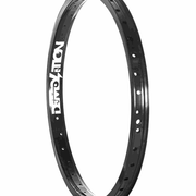 DEMOLITION RIM TEAM 20-inch double-walled black BMX rim with 36 holes and pinned seam for durability