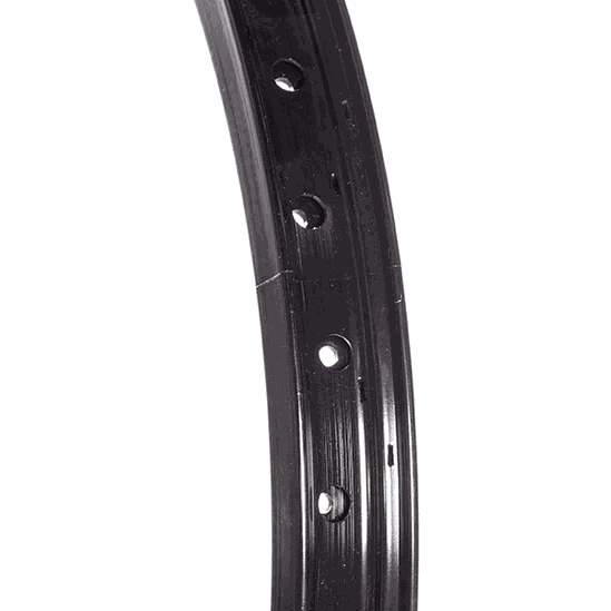 DEMOLITION RIM TEAM 20" double-wall black BMX rim with pinned seam and 36 holes for durable lightweight construction