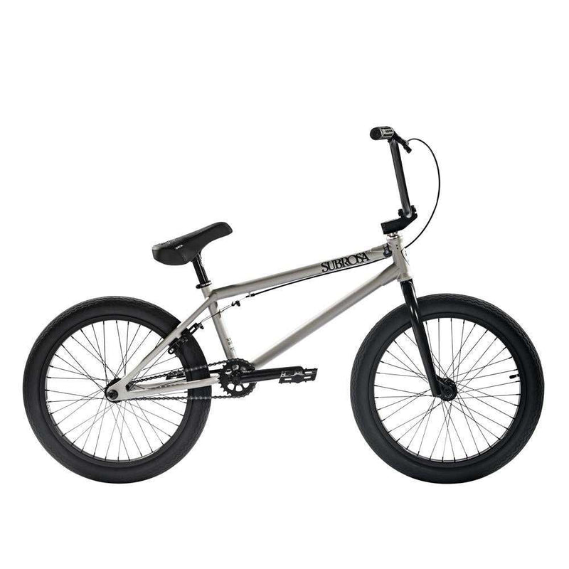 SUBROSA SALVADOR BMX BIKE with Chromoly frame, 20-inch wheels, U-brake, and sealed bearings designed for skatepark riding.