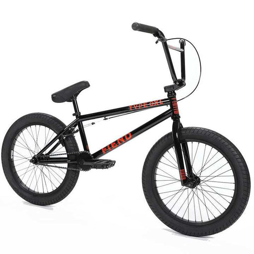 Black Fiend Type O XL BMX bike with 21-inch top tube, chromoly steel frame, and Mission X7 rims designed for taller riders