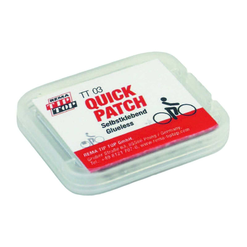 TIP TOP TT3 Quick Patch Kit with 6 self-adhesive TPU patches for fast bike inner tube repairs