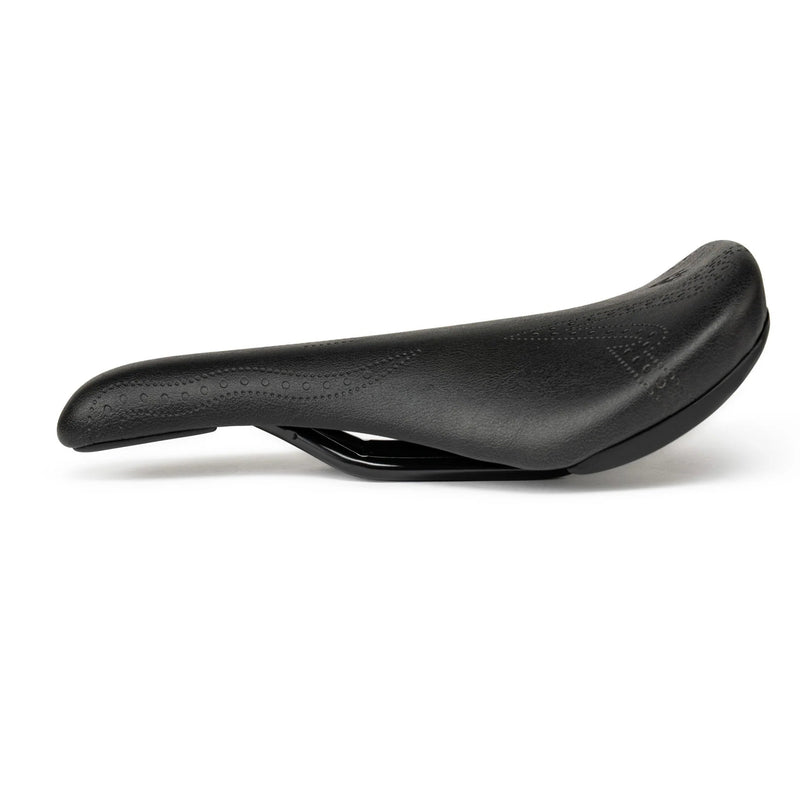 ÉCLAT EXILE X TYSON railed seat, black faux-leather, ergonomic design.