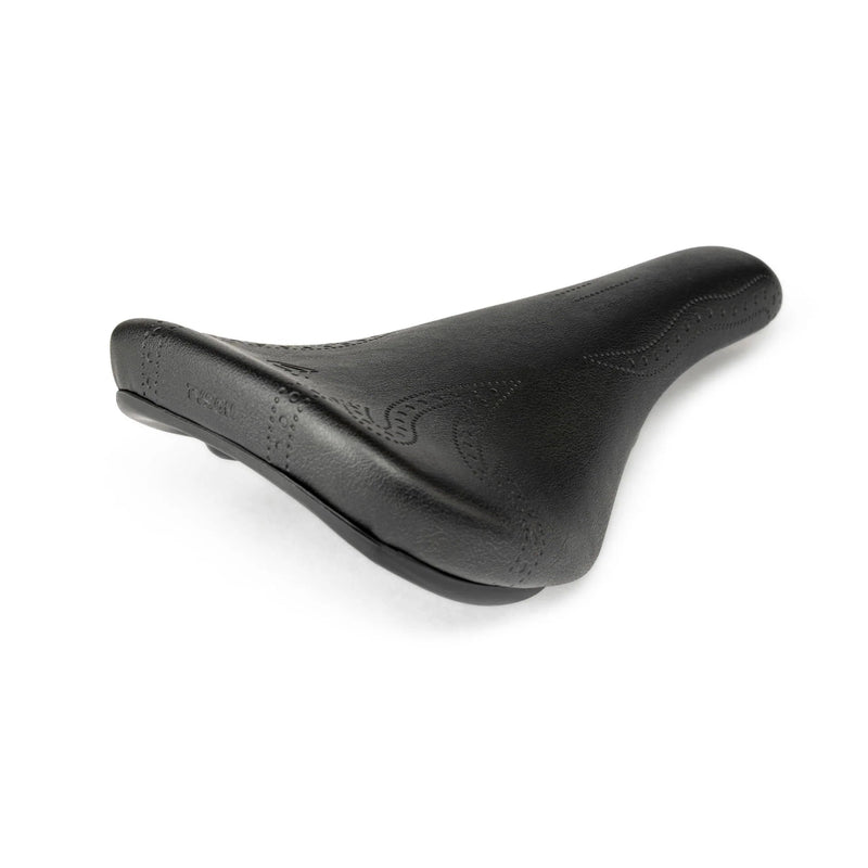 ÉCLAT EXILE X TYSON railed seat in black, classic slim design with durable injected railed base.