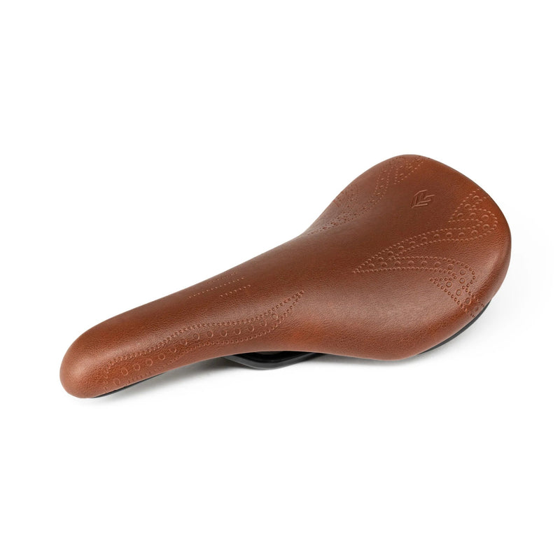 ÉCLAT EXILE X TYSON railed seat in Tyson Brown faux-leather, classic styling, ergonomic foam.