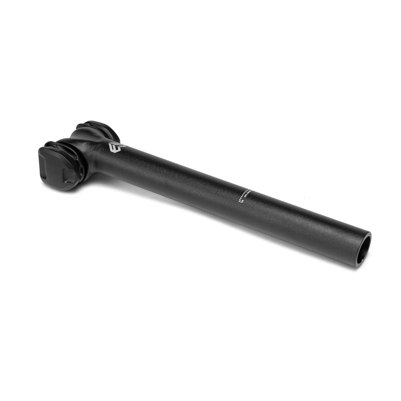 ÉCLAT EXILE Railed Seat Post, black, 6061-T6 alloy, 230mm length, 25.4mm size, one-bolt clamp.