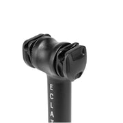 ÉCLAT Exile Railed Seat Post, black alloy, 6061-T6, 25.4mm, 230mm length, one-bolt clamp.