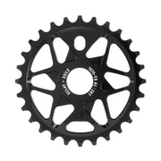 ÉCLAT EXILE CHAINRING 7075-T6 alloy sprocket, multi-spoke design, black, available in 25t-36t sizes.