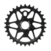 ÉCLAT EXILE CHAINRING, CNC-finished 7075-T6 alloy, multi-spoke design, lightweight and strong, available in sizes 25t-36t.