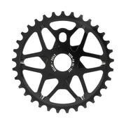 ÉCLAT EXILE CHAINRING, multi-spoke design, 7075-T6 alloy, CNC finish.