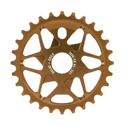 ÉCLAT EXILE CHAINRING in 7075-T6 alloy, multi-spoke design, available in 25t to 36t sizes.
