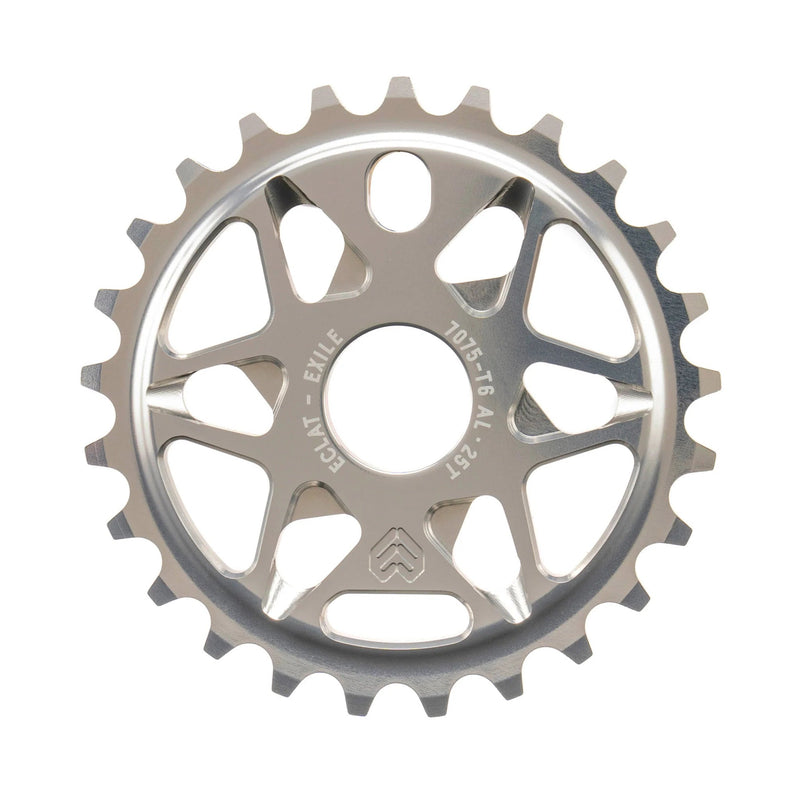 ÉCLAT EXILE CHAINRING, multi-spoke design, 7075-T6 alloy, CNC finish, available sizes 25t-36t.