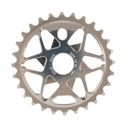 ÉCLAT EXILE CHAINRING, multi-spoke design, 7075-T6 alloy, CNC finish, available in multiple sizes, lightweight and strong.