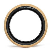 ÉCLAT FIREBALL TIRE in natural color, designed for street riding with extra-wide 2.40"/2.30" options, featuring Pangolin sidewall and Cobweb layer for puncture resistance.