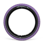 ÉCLAT Fireball Tire, super-wide purple tire for street riders, 2.40 inch, grind-resistant, puncture-proof.