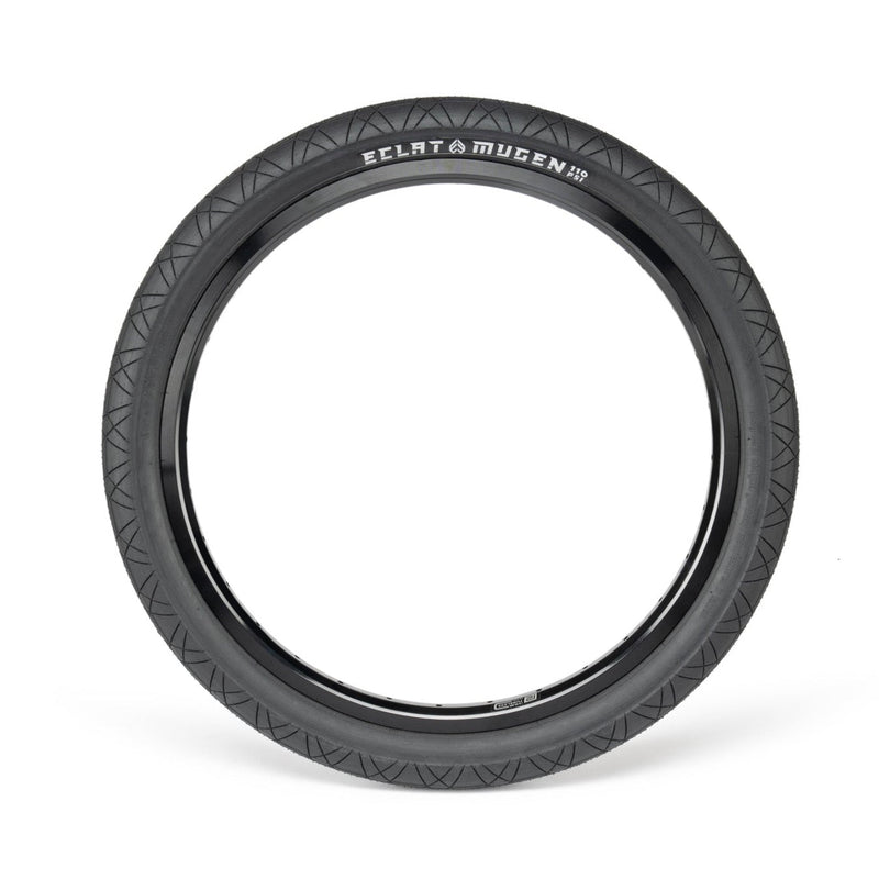 Éclat Mugen Tire black BMX tire with micro-textured surface and premium race-spec rubber for flatland riding