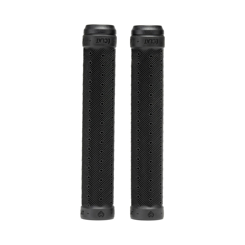 ÉCLAT OCTA Grip black BMX handlebar grips with octagonal ergonomic design and traction cells for sweat-resistant hold