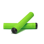 ÉCLAT SHOGUN GRIP green flangeless durable rubber bike grips with Techbolt barends