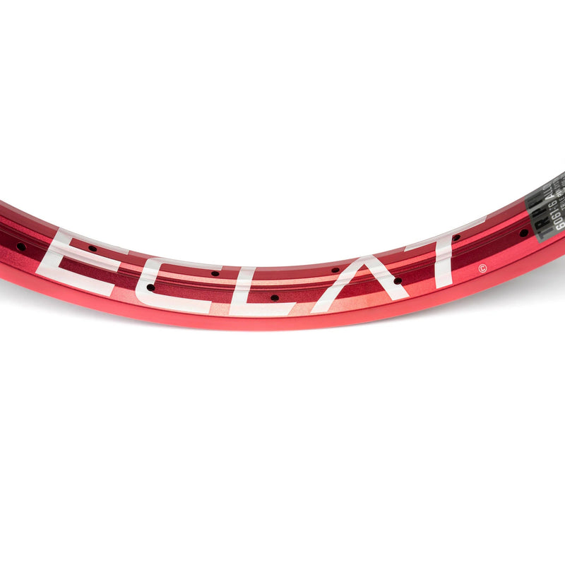 ÉCLAT TRIPPIN RIM with red finish and three-pin design for durability and street performance.