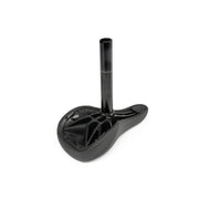 Lightweight ÉCLAT COMPLEX 2024 COMBO SEAT with black finish, featuring injection molded base and 6061-T6 alloy post.