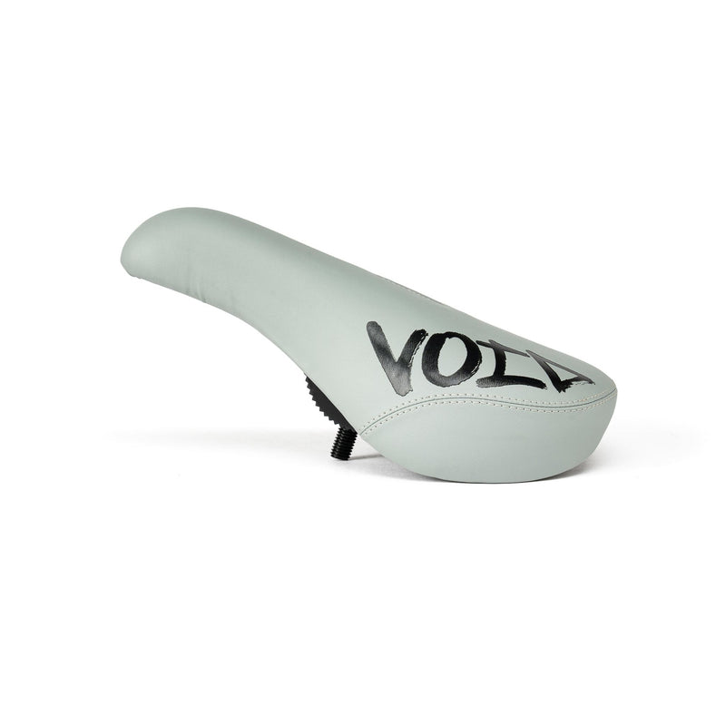 ÉCLAT VOID Seat with hand-drawn artwork by Jordan Godwin in grey, slim padding.