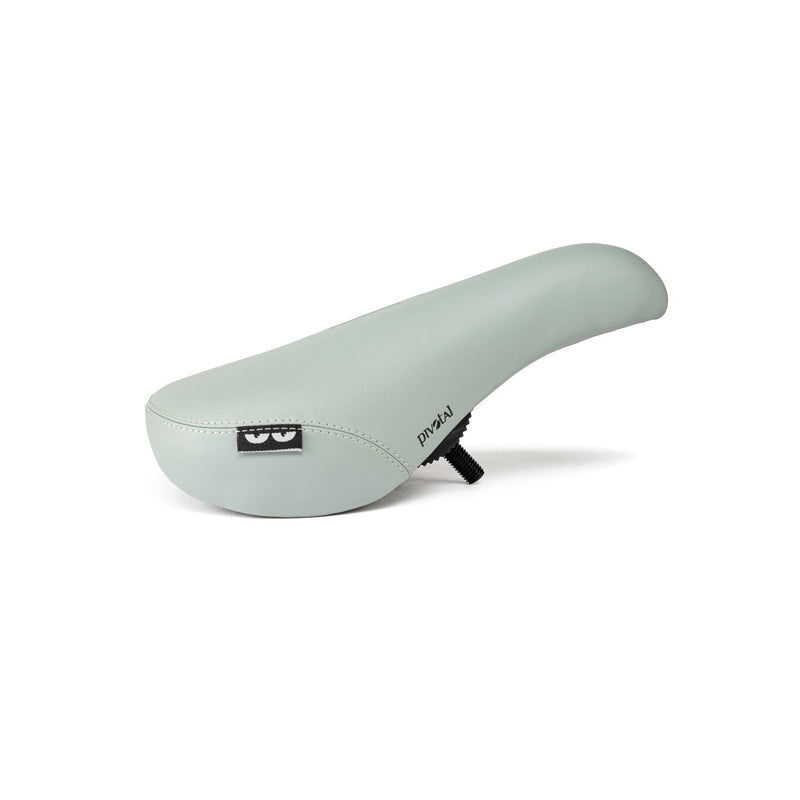 ÉCLAT VOID Seat with Pivotal base and hand drawn artwork, grey color, slim padding.