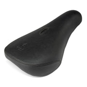 Black ÉCLAT OZ SEAT with slim, minimalistic pivotal design and durable polypropylene base for BMX bikes
