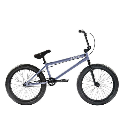 SUBROSA SONO XL BMX bike in matte blue with 20-inch wheels, Hi-Ten steel frame, U-brake system, and designed for taller riders and skatepark use.