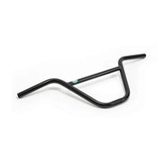 Black Fiend Reynolds handlebar with 8.75-inch rise and 27.25-inch width made from heat-treated butted chromoly