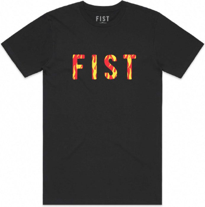 Fist T-Shirt Flaming Hawt