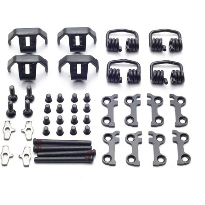 HT COMPONENTS X2 MECHANISM old version cycling parts kit with springs, plates, screws, and bolts for HT X2 mechanism kits.