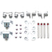 HT COMPONENTS D1 Mechanism spare parts set with springs, bolts, and hook plates for bicycle pedal repair and replacement.