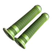 Green Animal Clifton grips with soft Kraton gum, small flange, 165mm length, and included nylon bar ends.