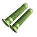 Green Animal Clifton grips with soft Kraton gum, small flange, 165mm length, and included nylon bar ends.