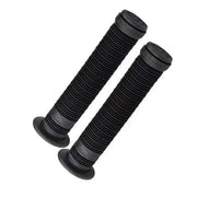 Pair of black Animal Clifton grips with soft Kraton gum material and small flanges, 165 mm long, including Animal Sewer Nylon bar ends