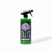 KRUSH ULTRA drivetrain degreaser spray bottle with green liquid