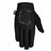 FIST black youth gloves with stretch spandex upper, Clarino palm, touchscreen fingers, and adjustable closure.
