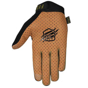 FIST black tan breathable hot weather breezer glove with perforated Clarino palm and touchscreen fingertips