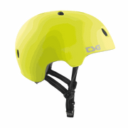 TSG META SOLID COLOR HELMET yellow city sports helmet with ventilation and adjustable straps