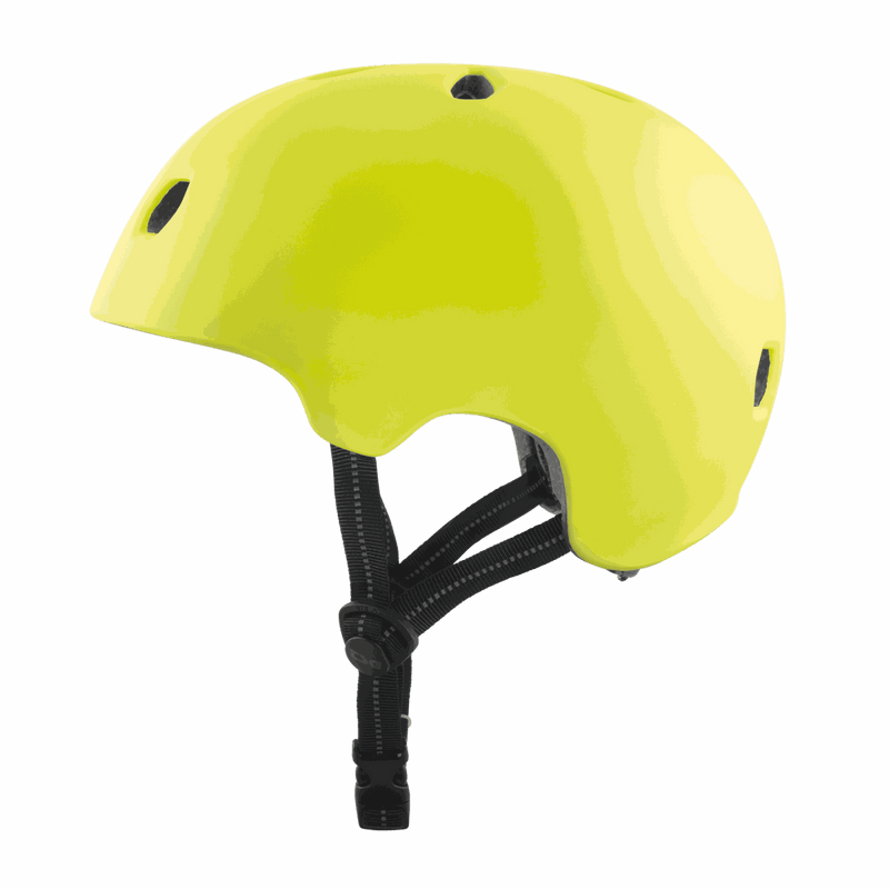 Yellow TSG META SOLID COLOR HELMET with ventilation and adjustable strap for urban sports safety