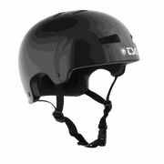TSG Evolution Helmet black skate-style hardshell with secure fit and ergonomic design for biking and skating safety