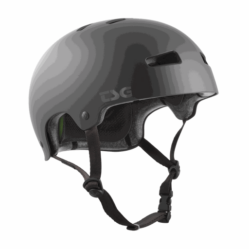 TSG Kraken Solid Color II Helmet in black with EPS foam for bike and skate protection