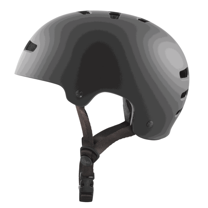 TSG Kraken Solid Color II Helmet in matte black with adjustable strap and ventilation holes for bike and skate safety