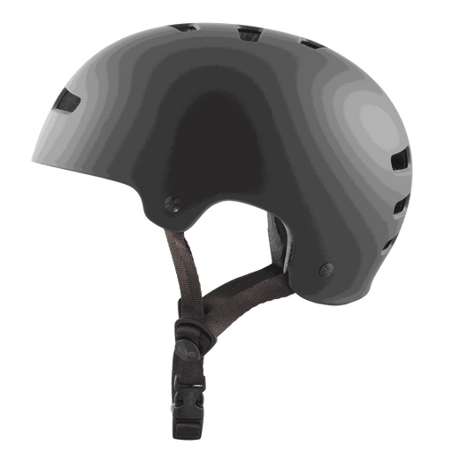 TSG Kraken Solid Color II Helmet in matte black with adjustable strap and ventilation holes for bike and skate safety