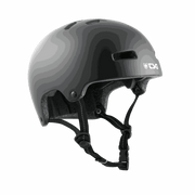 TSG Nipper Maxi helmet in solid black color, lightweight youth protective bike and skate helmet with adjustable straps and compact design