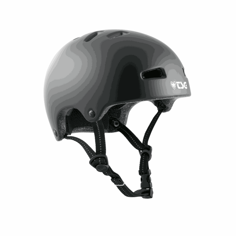 TSG Nipper Mini solid color black kids bike and skate helmet with lightweight design and safety certifications