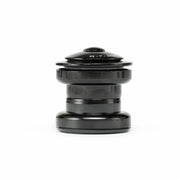 Black SALT AM BMX steel a-headset with cups, bearings, and star-nut, available in 1-1/8" and 1" sizes.