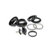 SALT AM HEADSET with steel cups, bearings, and star-nut, black, 1-1/8" / 1" size.