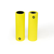 SALT AM NYLON PEGS, 4.5-inch yellow nylon/steel bike pegs for street and skatepark, pair.
